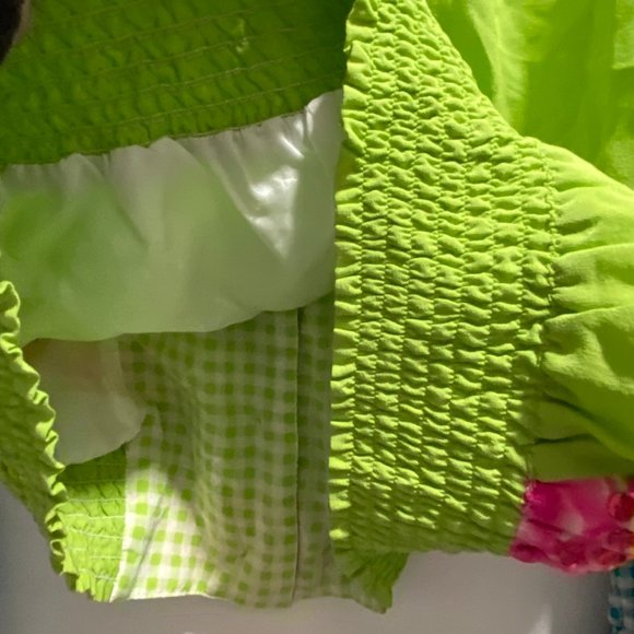 3) Vintage Diane Gilman Art to Wear Artsy Boho Sequined Patchwork Quilt Bomber … - Picture 6 of 9